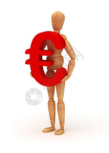 欧元符号模型欧元符号贸易娃娃艺术家金融现金身体冒充姿势人体男人背景