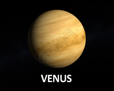 金星行星宇宙气体太阳宇航员轨道科学星星星系太阳系渲染背景图片