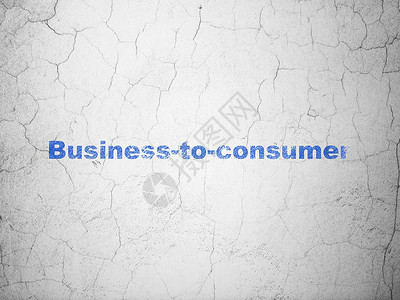 商业概念 在墙壁背景上企业对消费者插图金融风化公司水泥伙伴项目业务背景墙古董背景图片