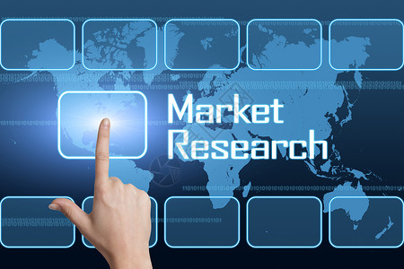 研究市场网络界面商业测量技术数据图表蓝色成功广告插图高清图片素材