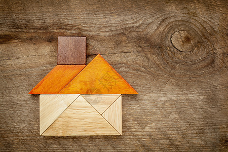 抽象的电图库房子建筑粮食白色艺术游戏正方形乡村三角形背景图片