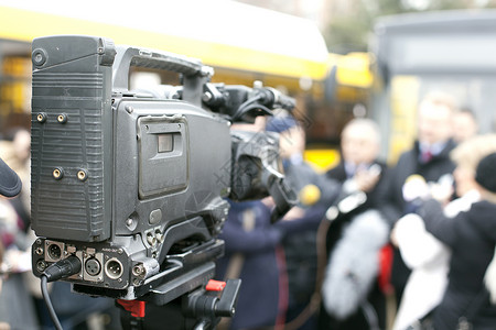 活动拍摄记者现场活动拍摄发布会麦克风广播推介会社会相机镜头摄影师会议视频背景