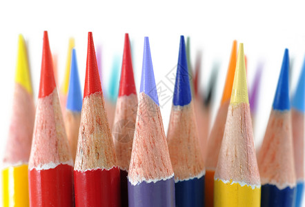 彩色笔教育幼儿园绘画光谱铅笔背景图片