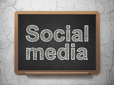 社交媒体概念 黑板背景的社会媒体社会媒体扇子黑色木板社区学习粉笔灰色软件白色博客背景