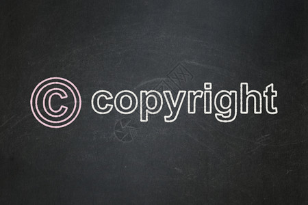 法律概念 黑板背景的版权和著作权学校数据作者专利木板贸易执照机密课堂商业预订的高清图片素材