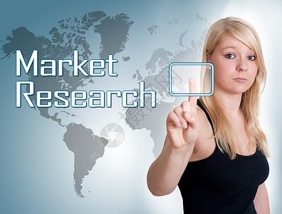 研究市场女士战略实施商业测量互联网图表界面技术营销钱高清图片素材