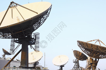 阿拉伯卫星电视台抛物线的科学高清图片