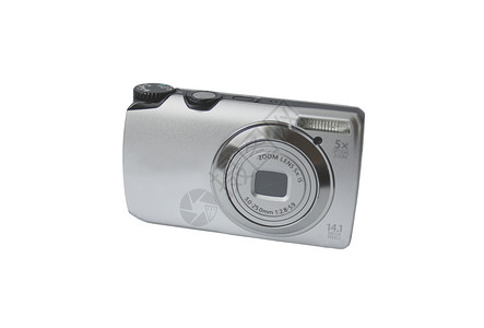 摄影机紧凑黑色照片视频袖珍镜片电子产品背景图片
