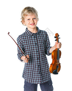 小提琴家孩子小的高清图片