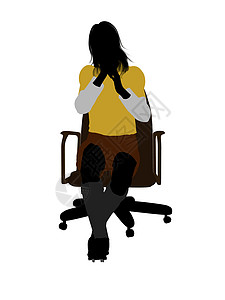 女性足球选手椅子剪影运动插图足球服门柱玩家守门员女孩运动员背景图片