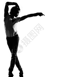 迈克尔·杰克逊跳舞男伴的轮光片霹雳舞男人背光霹雳舞者舞者阴影背景