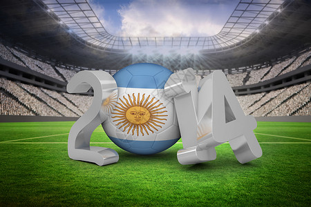 2014年阿根廷世界杯杯子插图绿色体育场数字国际闲暇全球世界沥青背景图片