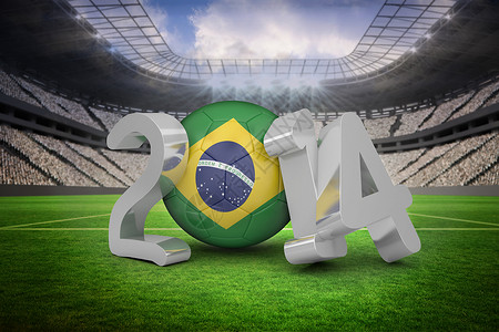 2014年巴西世界杯沥青插图世界国际支持者全球数字体育场计算机人群背景图片