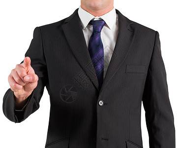 身立一举一举的商务人士手指公司商业职业背景图片