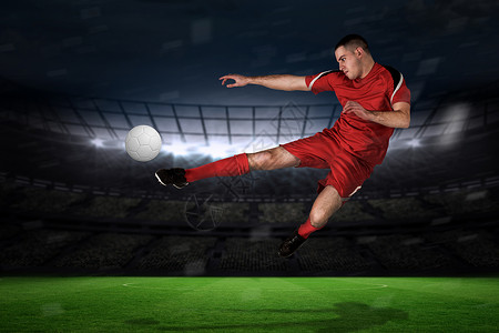 红色足球素材数字的齿轮高清图片