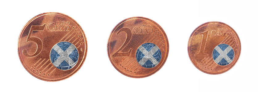 欧洲工会概念     1 2和5欧元宗派货币铸币价格金属商业会员旗帜数字成员背景图片