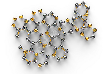 3d 抽象分子科学插图实验公式化学品计算建造网络原理图高分子药品生物背景图片