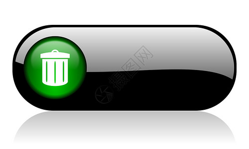 生态图标回收黑色光彩横幅环境篮子互联网标签垃圾生态商业网络绿色按钮背景
