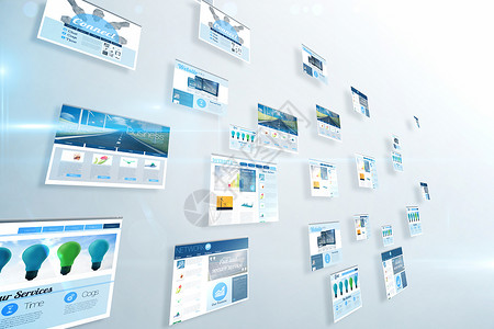 显示蓝色商业广告的屏幕屏幕展示电脑显示器界面电脑计算机技术科技绘图营销计算背景图片