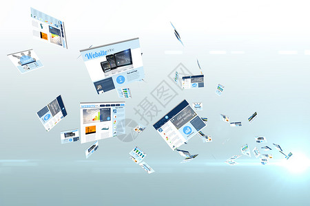 显示商业广告的屏幕拼贴画计算机绘图电脑展示电脑显示器技术科技计算界面营销背景图片