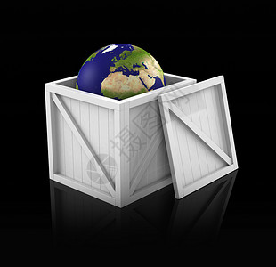 世界全球盒子行星地理背景图片