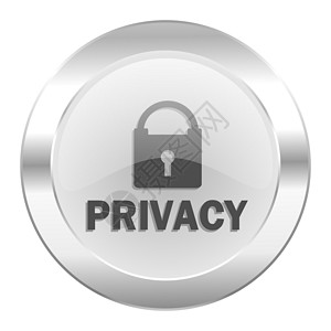 正品保障图标孤立的网路个人隐私铬图标背景