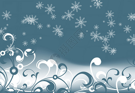 带有雪花和花岗元素的抽象背景节日薄片卡片新年背景图片