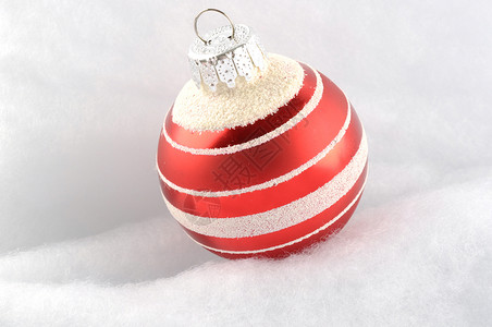 红白装饰球圣诞标宝星星风格装饰品小册子卡片金子雪花喜悦季节乐趣背景