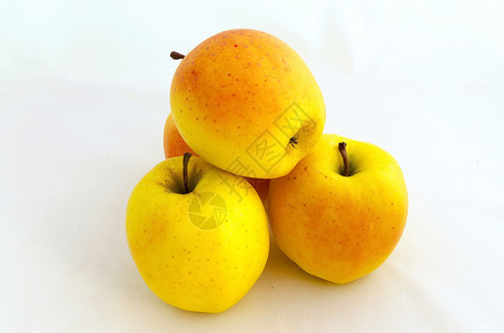 苹果水果红黄食物植物红色黄色背景图片