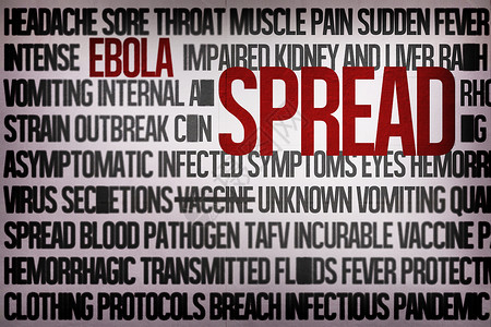 数字生成的ebola 单词群集绘图流行语症状疾病感染致命头痛疼痛呕吐计算机背景图片