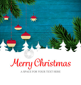 圣诞快乐贺词庆典字体枞树框架假期计算机问候语绘图时候草书背景