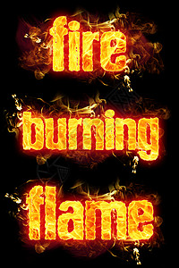 消防横幅素材燃烧火焰的消防文字背景