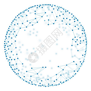 圆圈线条孤立白背景的分子模型模式Name圆圈圆形线条背景