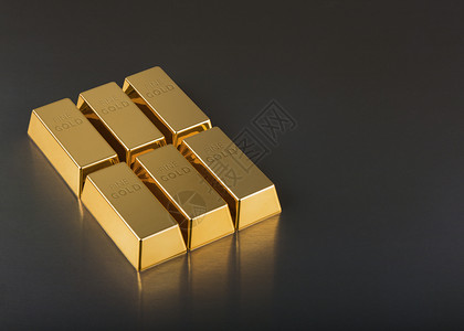 Gold Bars 的密闭背景金子深色金条水平空间财富经济类型背景图片