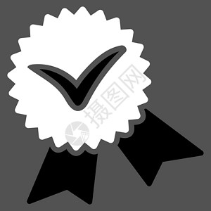 竞争和成功双彩图集中的校验印章图标评分邮票文凭优胜者证书标签勋章徽章灰色海豹保证印章高清图片素材