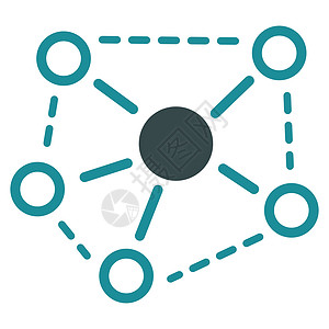 分子链接图标媒体公司蓝色原子细胞网络化学字形社交分支机构背景图片
