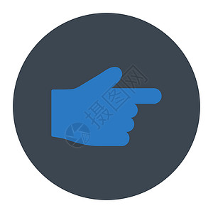 指平平平滑蓝蓝色圆环按键指针作品手势光标拇指图标棕榈导航手指背景图片