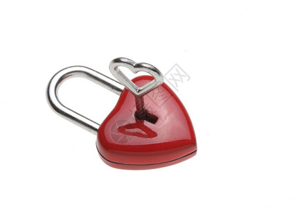 微小的心形锁 挂锁 作为爱心锁 带钥匙和心形手柄爱情装置图片照片设备信物锁定画报产品符号背景图片