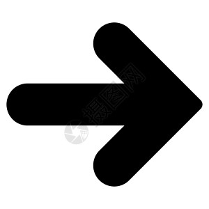 黑色向右箭头右向箭头平面黑色图标商业光标指针标签导航水平运动界面标记下载背景