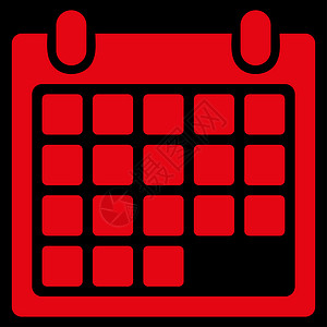 月数图标议程日历时间表黑色活页夹组织红色日记字形日程背景图片