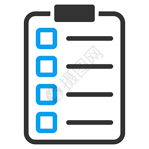 反馈图标测试表单图标字形蓝色木板灰色调查问卷软垫合同协议文档空白背景