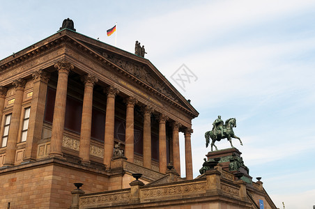 柏林旧国家美术馆背景图片
