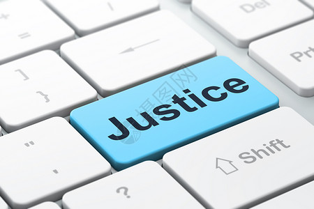 法律概念 计算机键盘背景的公正司法电脑法典权利法庭保卫专利防御笔记本蓝色法官背景