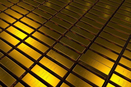 亿万富翁Gold 条块三维概念金条储蓄货币金属金库金子市场零售安全交换背景