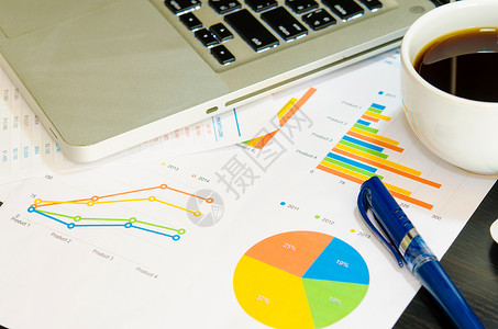 商务图表经济营销金融投资年度数据市场报告利润办公室背景图片