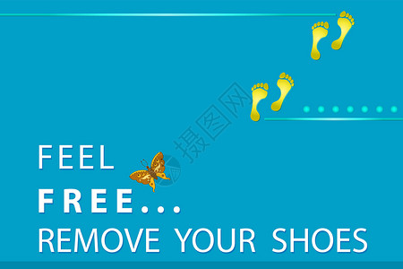 一只鞋标志  感到自由模版昆虫墙纸库存海报打印插图蝴蝶概念性夹子设计图片