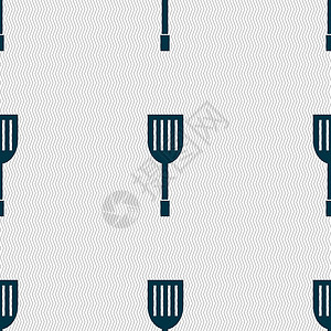 厨房电器图标符号 无缝抽象背景 有几何形状的图形烹饪厨具器具餐厅食物工具用具插图餐具配饰背景
