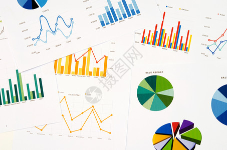 报表图表金融统计市场年度库存报告数据收益投资商业背景图片