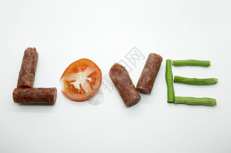 番茄味字体食物信息爱语言猪肉美食字体字母生活教育收藏乐趣学习背景