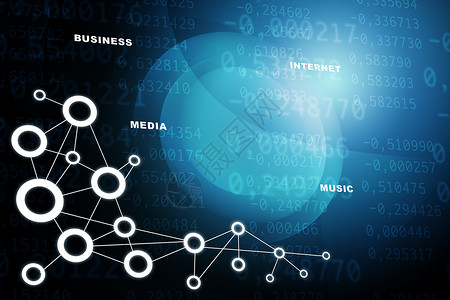 带有数字的简要背景背景圆圈商业互联网圆形音乐背景图片
